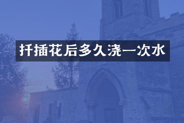 扦插花后多久浇一次水