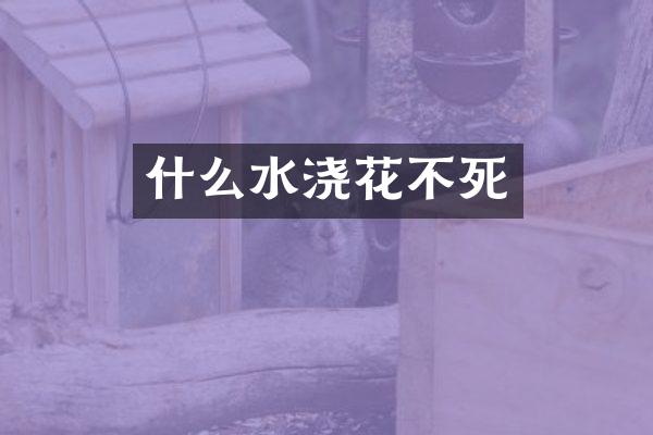 什么水浇花不死