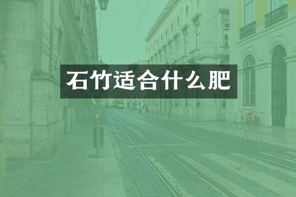 石竹适合什么肥