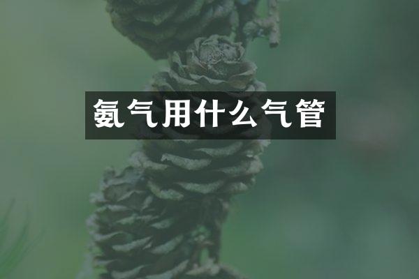 氨气用什么气管