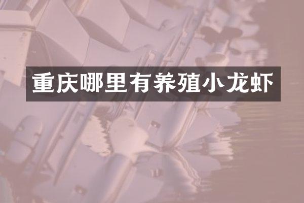重庆哪里有养殖小龙虾