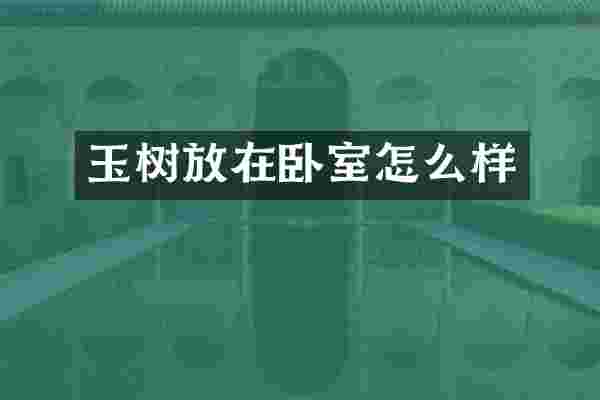 玉树放在卧室怎么样
