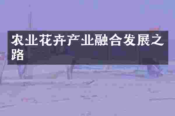 农业花卉产业融合发展之路
