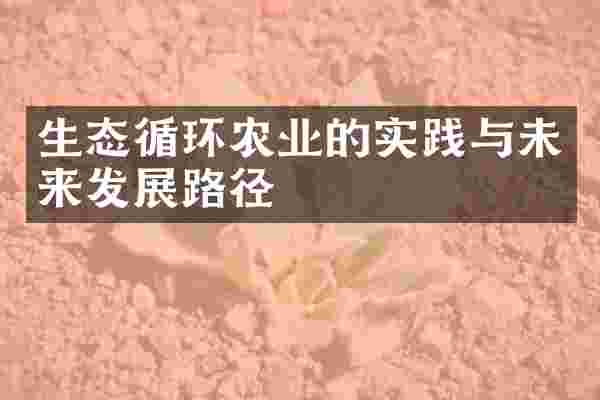 生态循环农业的实践与未来发展路径
