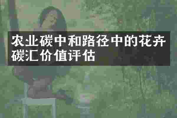 农业碳中和路径中的花卉碳汇价值评估