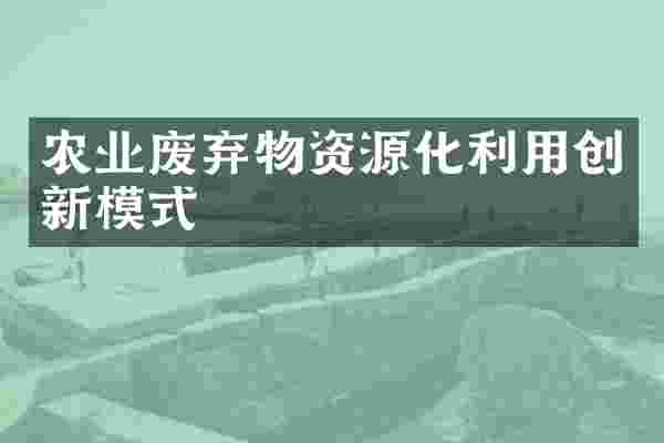 农业废弃物资源化利用创新模式