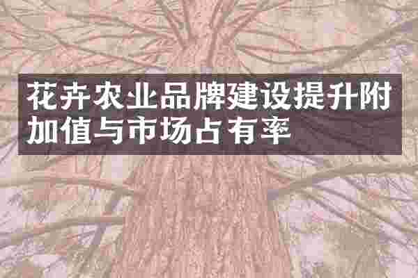 花卉农业品牌建设提升附加值与市场占有率